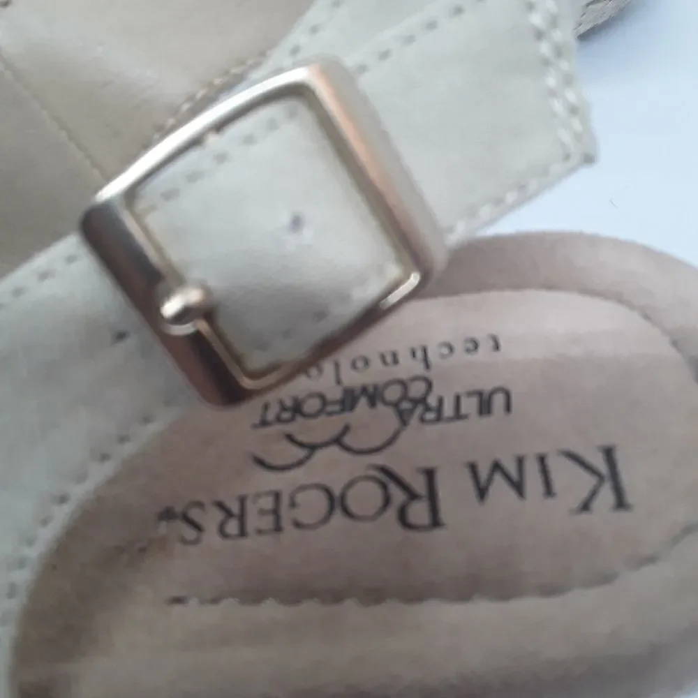 Kim Rogers Duann Espadrille Wedge Ultra Comfort Sandals Size 9,5 Great Condition